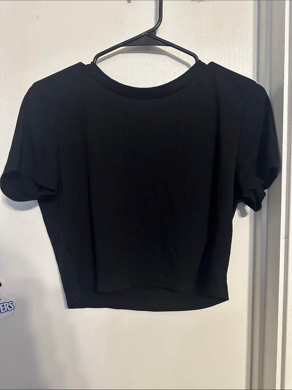 Classic Black Women's Crop Tee